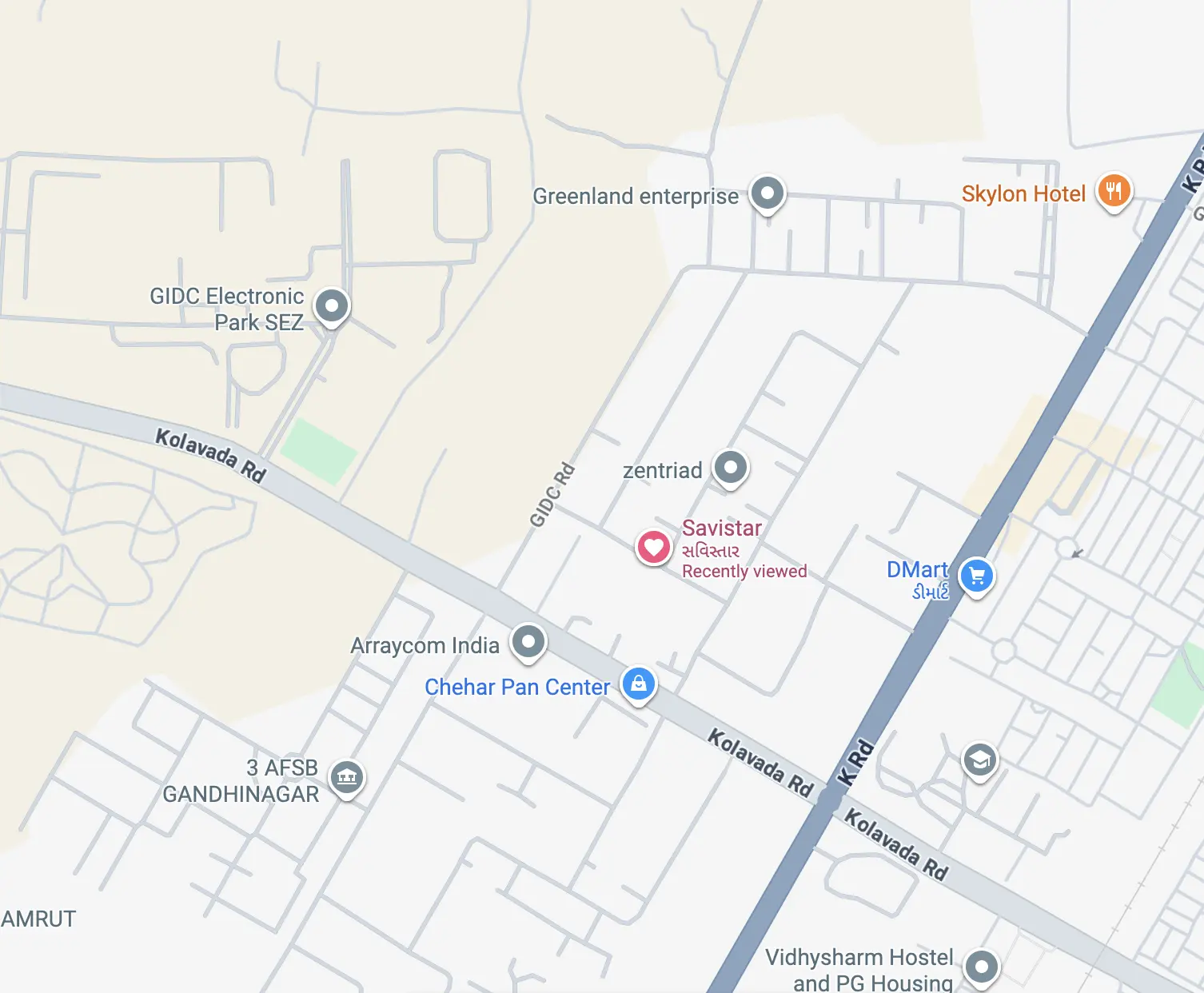 Map to Savistar office